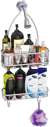 Simple Houseware Hanging Shower Head Caddy Organizer, 24 x 10 - Image 2
