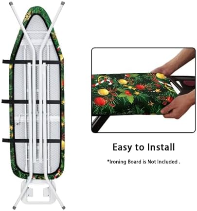 Christmas Tree Ironing Board Cover and Pad Resist Green Scorching Thick Cover - Image 4