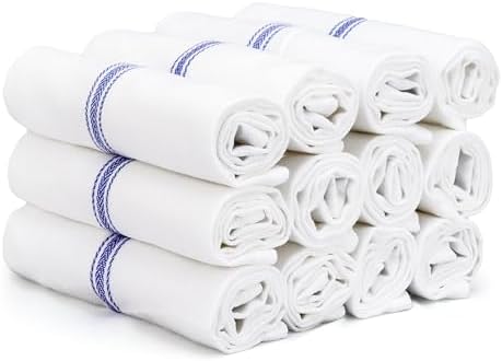 TEXAS LINEN CO. Cotton Kitchen Towels 12 Pack by TexasLinenCo
