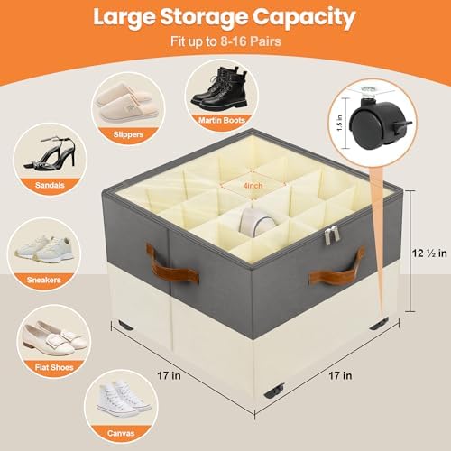 Foyego Shoe Organizer for Closet, - Image 3