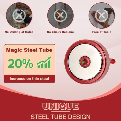 Neosmuk Magnetic Hooks Steel Tube Design - Image 2