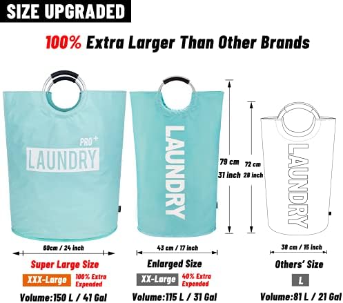 Caroeas Super Large 150L Laundry Hamper Pro, Waterproof Laundry Basket - Image 3