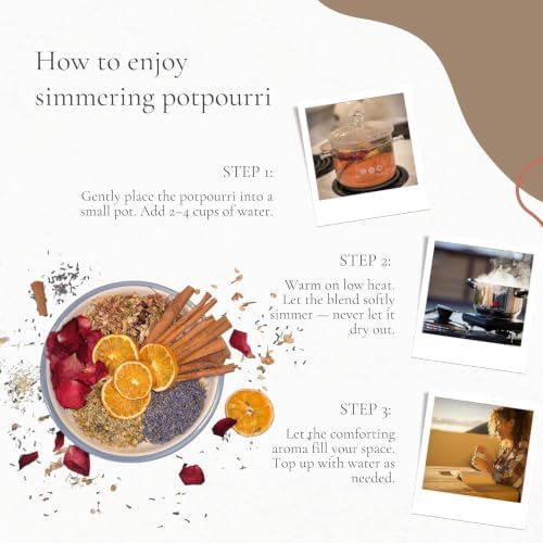 3 Pack Simmer Pot Potpourri Mix: Cinnamon Clove Orange Rosemary Star Anise - Image 5