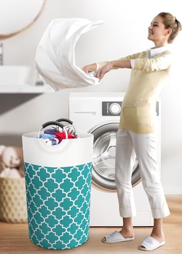 Large Laundry Basket, 82L Tall Collapsible Hamper - Image 6
