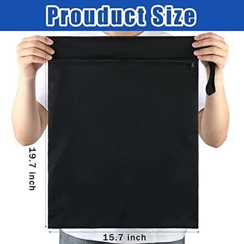 Shappy 2 Pack Wet Dry Bag Travel Laundry Waterproof, Solid Black Navy - Image 3