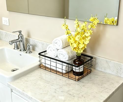 ShabbyDecor Farmhouse Metal Wire Basket - Image 5