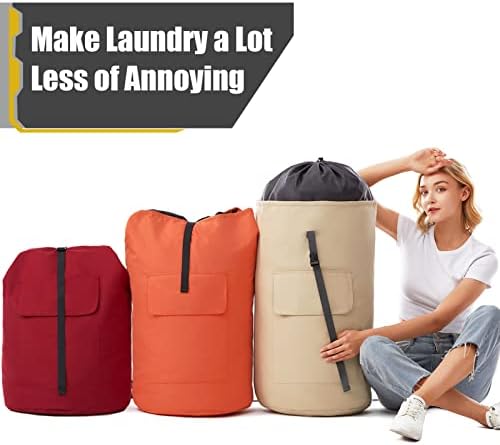 Backpack Laundry Bag, 115L Heavy Duty Extra Large College Laundry Backpack - Image 6