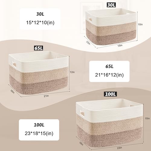 Artfeel Blanket Basket, Rectangle Woven Baskets - Image 5