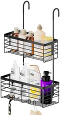 SHANSHUI Shower Hanging Caddy, Double Bathroom Showers Organizer Basket by SHANSHUI