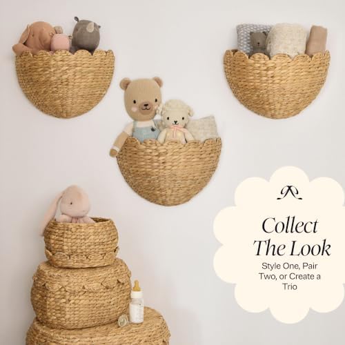 BEBE BASK Scalloped Wicker Wall Basket - Image 4