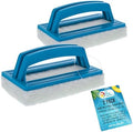 U.S. Pool Supply Hand-Held Pool Scrub Brush Pad 2 Pack, Scrubbing Scouring by USPoolSupply