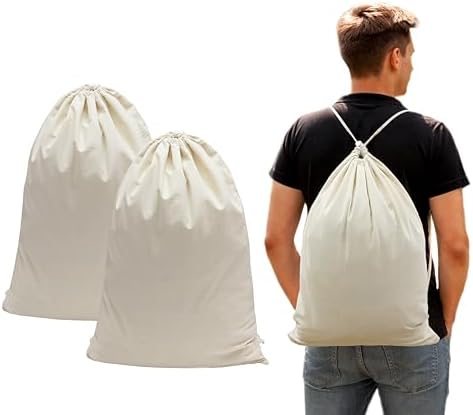 COTTON CRAFT Large Laundry Bag Backpack by COTTONCRAFT