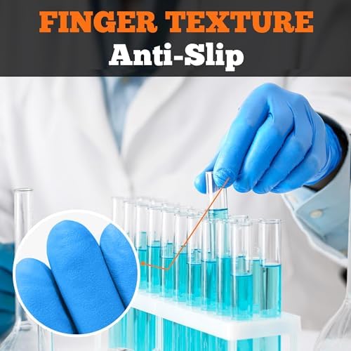 TitanFlex Nitrile Exam Gloves, Heavy Duty Nitrile Gloves, Mechanic Disposable - Image 6