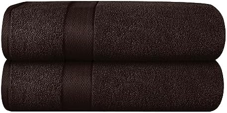 GLAMBURG 700 GSM Premium 2-Pack Oversized Extra Large Bath Sheet Set by GLAMBURG