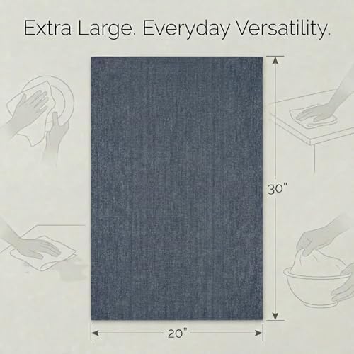Urban Villa Kitchen Towels Premium Quality 100% Cotton Solid Kitchen Towels Set - Image 3