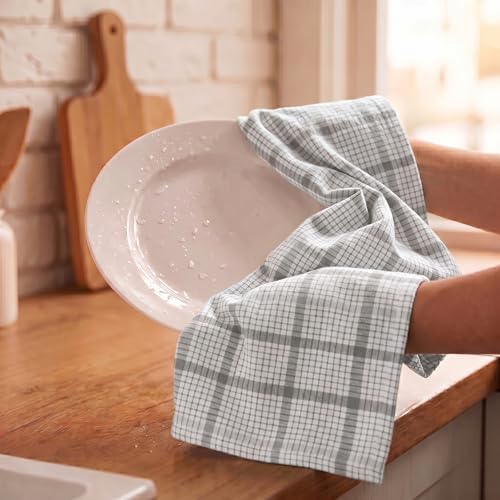 Urban Villa Kitchen Towels Cotton Dish Towels 20”x30” Tiny Checks - Image 7