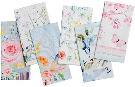Maison d' Hermine Kitchen Towels Set of 6 Reusable 100% Cotton 27.50" x 20" by MaisondHermine
