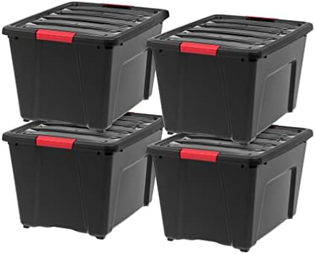 IRIS USA 4-Pack 54 Quart Storage Bins by IRISUSA