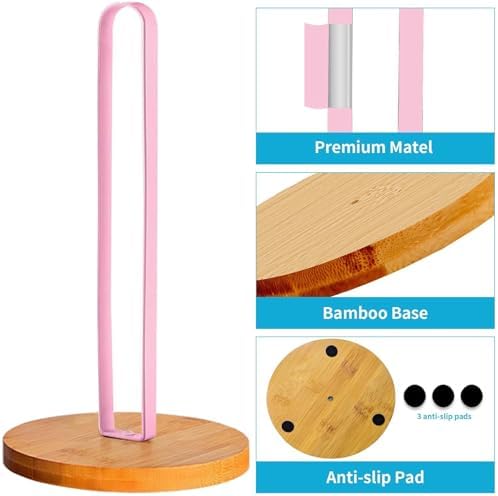 Wooden Paper Towel Holder Countertop, Kitchen-Towel-Holder FreeStanding - Image 5