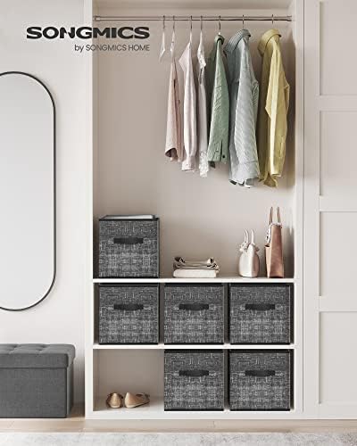 SONGMICS Storage Cubes, 11.8-Inch Foldable Closet Organizers - Image 2