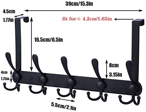 Over The Door Hooks, Coat Rack for Hanging Clothes Hat Towel … - Image 2