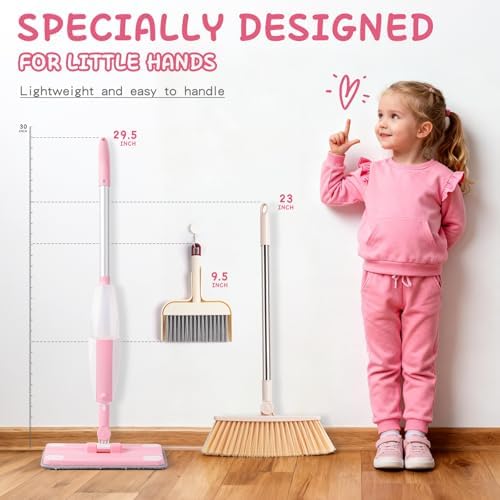 Toddler Gifts Cleaning Toy Sets, Real Working Water-Spraying Mop Toy - Image 5