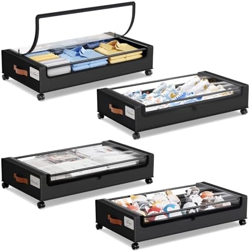 Yecaye 4 Pack Under Bed Storage by Yecaye
