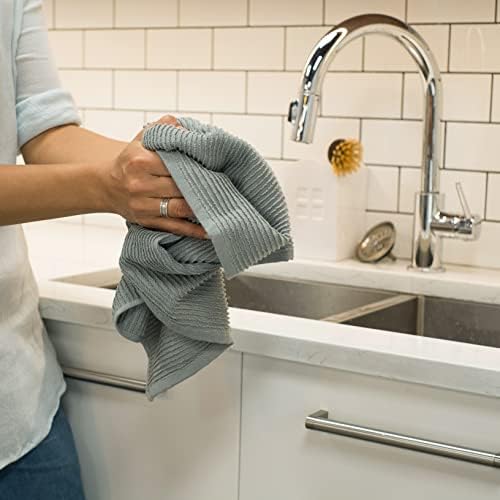 Now Designs Ripple Kitchen Towel, London Grey - Image 2