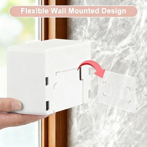 Qtip Holder, 2 Pack Wall Mount Qtip Holder Organizers - Image 6