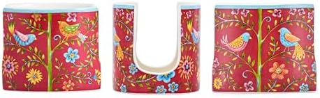 Bico Red Spring Bird Ceramic Kitchen Sponge Holder - Image 3