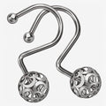 MitoVilla Shower Curtain Hooks Rings, Matte Nickel Metal Shower Hooks by MitoVilla