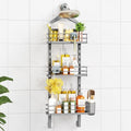 ODesign 3 Tier Adjustable Shower Caddy Hanging Over Head Anti-Swing Grey by ODesign