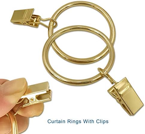 LLPJS 60 Pack Metal Curtain Rings - Image 4
