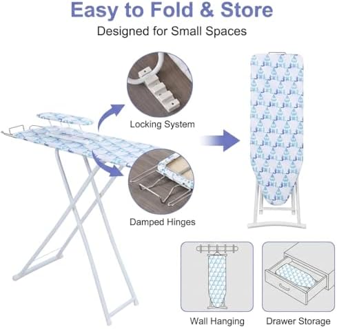 43" x 13" Ironing Board Height Adjustable Iron Board, Heavy Duty Itoning Board - Image 4