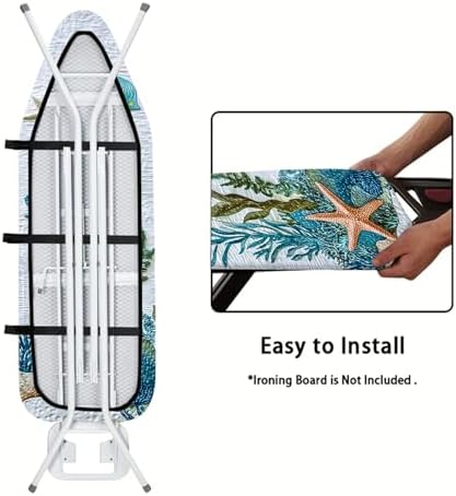 Nuxovilar Sea Creature Ironing Board Cover 15x54 Inches Polyester - Image 5