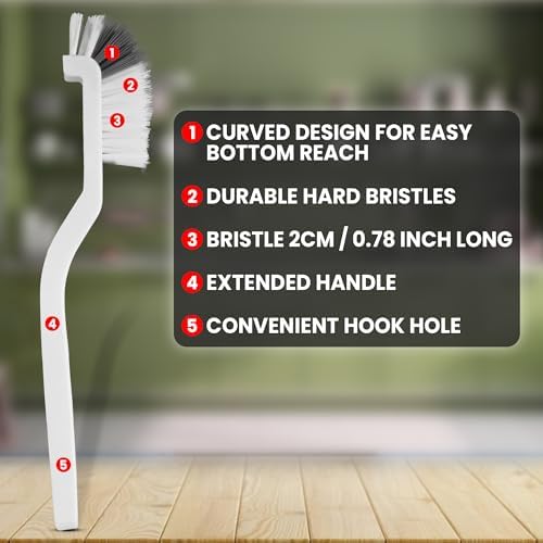8 Pcs Crevice Cleaning Brush Set Hard Bristle Tools - Image 5