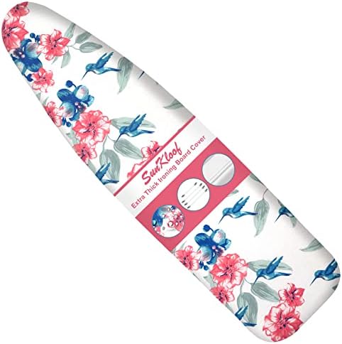 Ironing Board Cover and Pad Extra Thick Natural Cotton- 15"x54" by SUNKLOOF