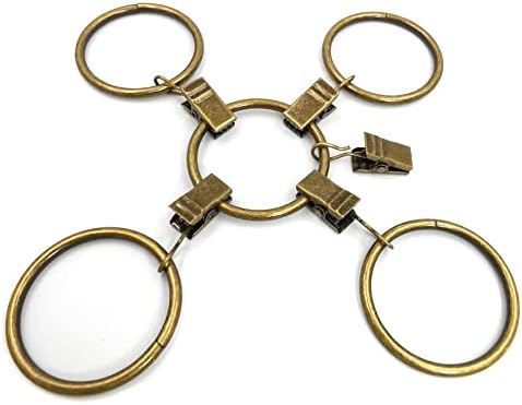LLPJS 60 Pack Metal Curtain Rings - Image 5