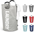 DOKEHOM 125L X-Large Laundry Basket Bag, Collapsible Tall Hamper by DOKEHOM