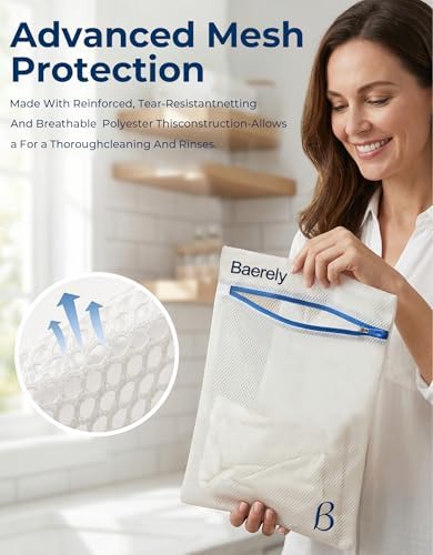 2 Pack Laundry Bag for Shapewear, Bras & Delicates 12x16 in Pearl White - Image 5
