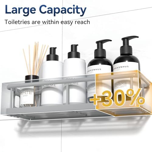 YASONIC Shower Caddy Adhesive, Rustproof Shower Organizer - Image 3