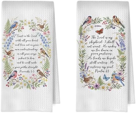 Christian Birds Gifts Kitchen Towel Set by Unknown