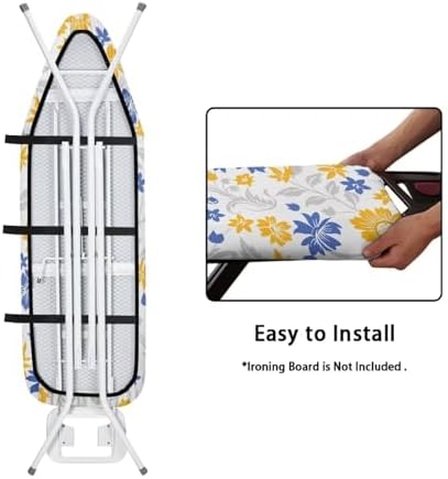 Retro Floral Ironing Board Cover Heat Reflective Ironing Pad Protector - Image 5