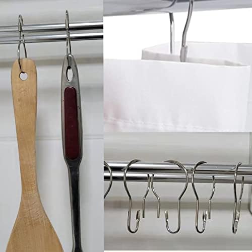 Shower Curtain Rings Hooks, Rust-Resistant Metal Shower Curtain Hooks, - Image 5