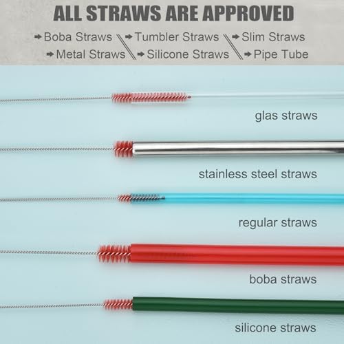ALINK 8-Pack Red Bottle Brush Cleaner Set - Image 6