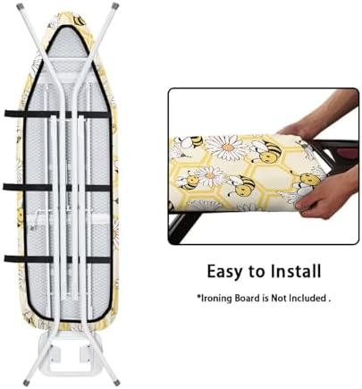 Cute Bees Pattern Ironing Board Cover Soft Ironing Board Cover, Non Stick - Image 5