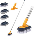 BOOMJOY Tub Cleaner Brush with Long Handle, No Scratch Shower Cleaning Brush by BOOMJOY