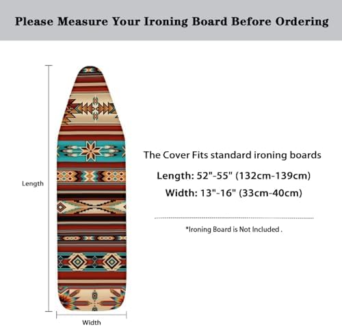 GLENLCWE Tribal Native Aztec Stripe Ironing Board Cover, South Style Iron Pad - Image 5
