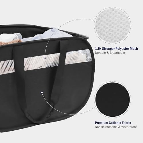 Collapsible Tear Proof Laundry Baskets - Image 5