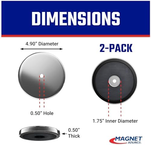 Master Magnetics Ceramic Round Base Magnet Pack - Image 2